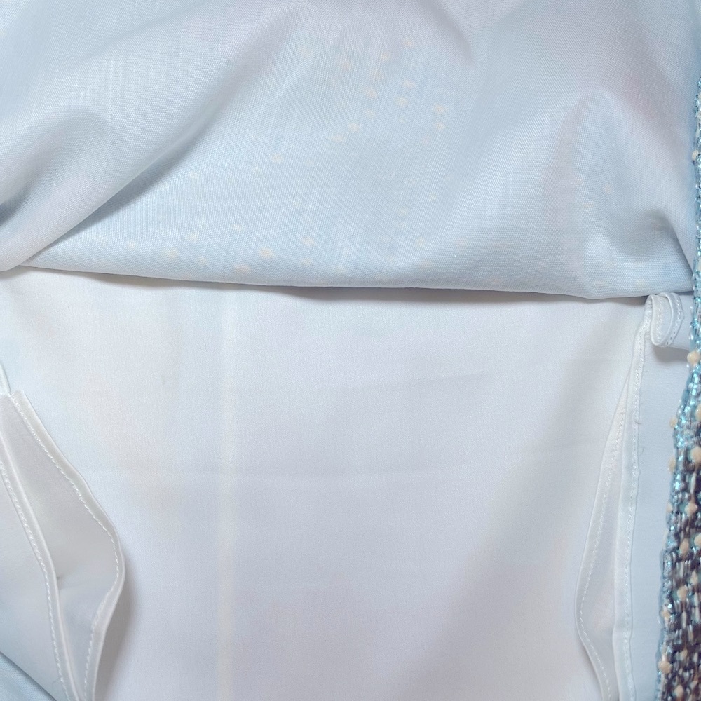 Alice + Olivia Ice Blue A-Line Mini Skirt for nightlife - Picture 7 of 9